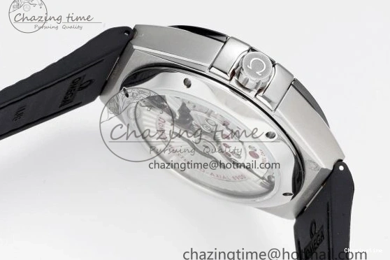 0403 GoAnywhere Constellation Black Ceramic SS 8F 1:1 Best Edition White Textured Dial on Black Gummy Strap A 7803
